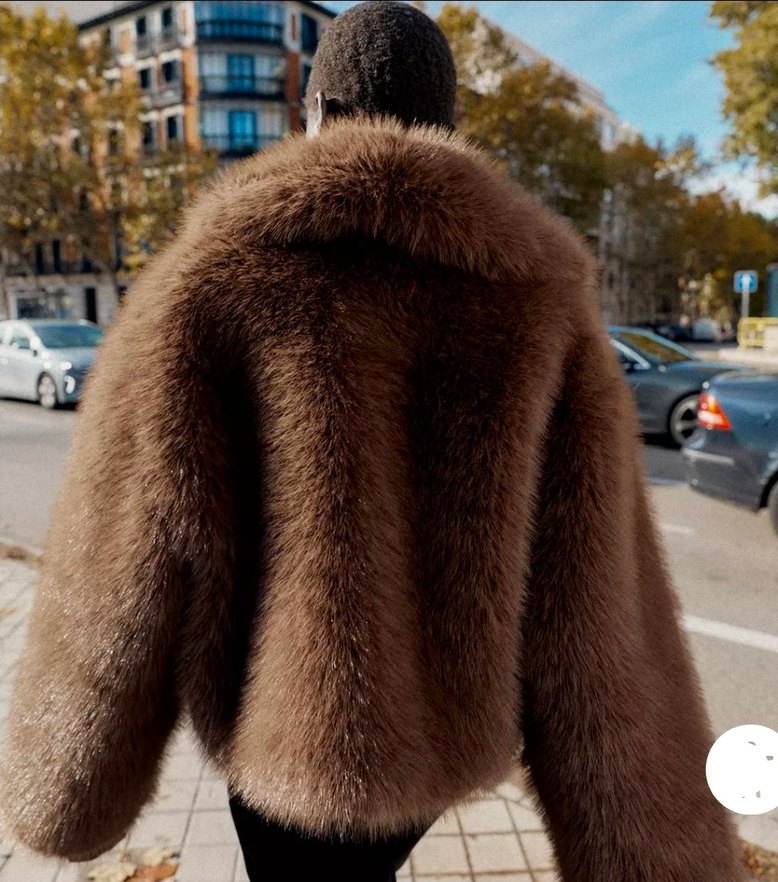 Zara viral suni kürk kaban - Görsel 4