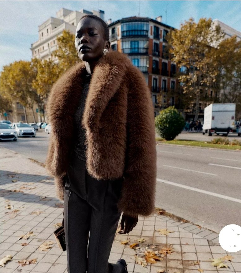 Zara viral suni kürk kaban - Görsel 3