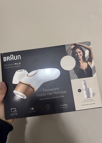 Beyaz Braun Pro 5 Lazer Epilasyon Cihazı - Görsel 2