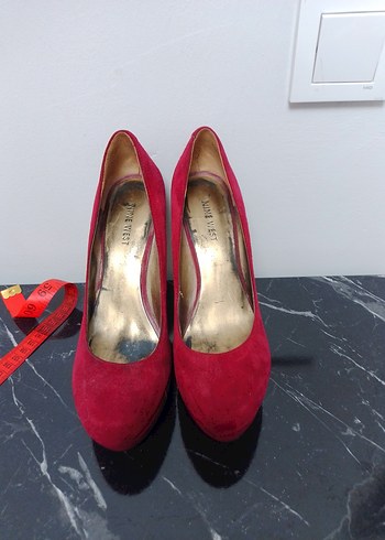 Pembe Süet Platform Topuklu Kadın Stiletto - Görsel 9