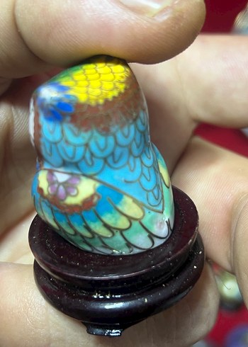 Mineli Renkli Baykuş Figürin - Görsel 3