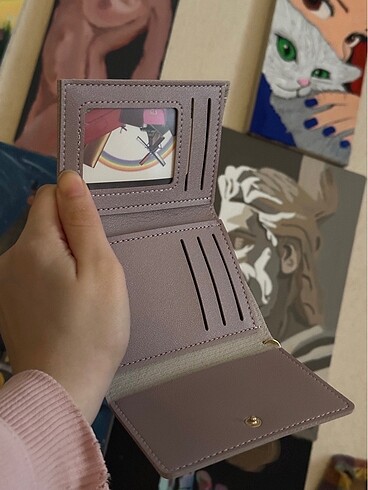 Kedili mor cüzdan - Görsel 6