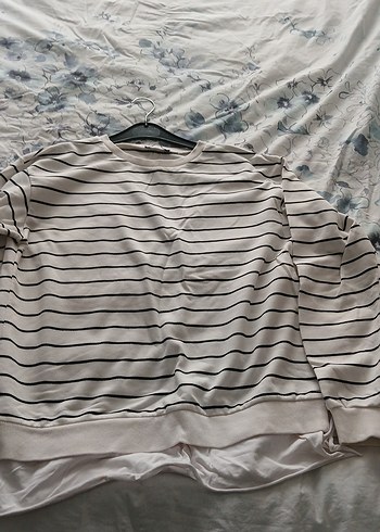 Çizgili Hamile Uzun Kollu Tişört - Görsel 5