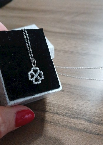 Gri Zincir Detaylı Midi Kadın Kolye - Görsel 2