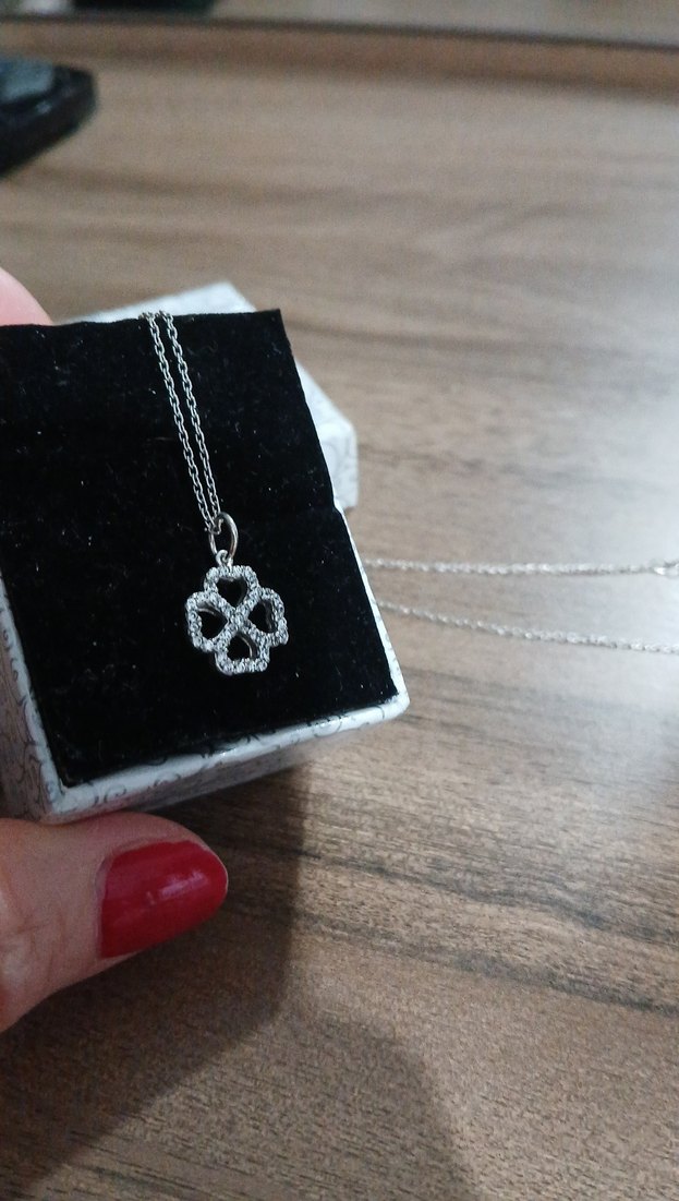 Gri Zincir Detaylı Midi Kadın Kolye - Görsel 2