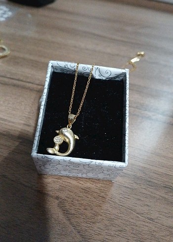 Altın Renkli Mini Zincirli Kadın Kolye - Görsel 4