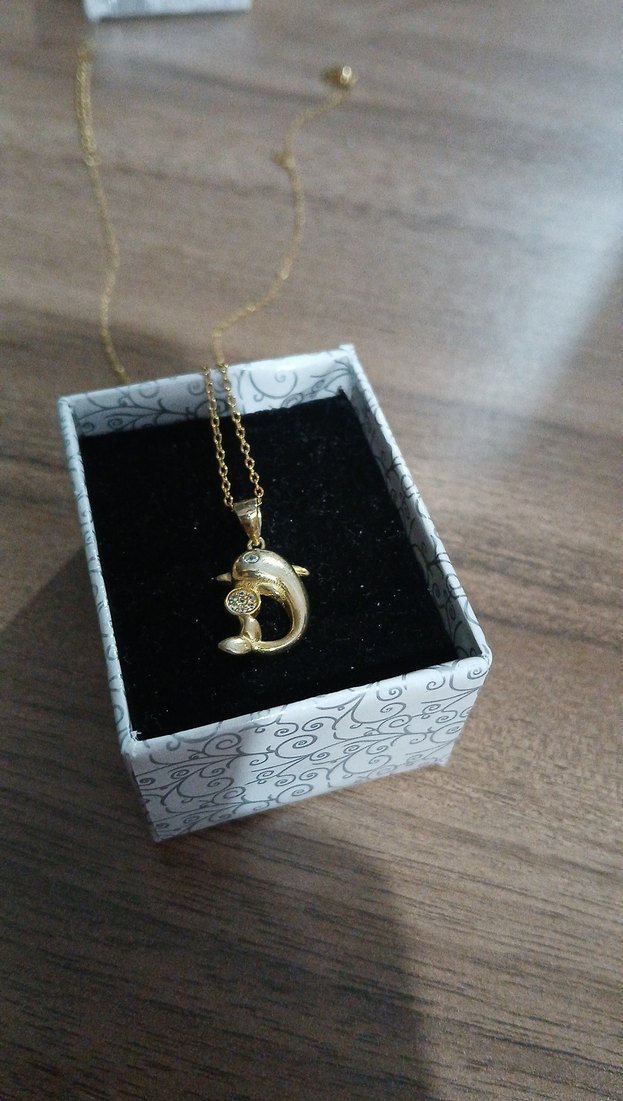 Altın Renkli Mini Zincirli Kadın Kolye - Görsel 2