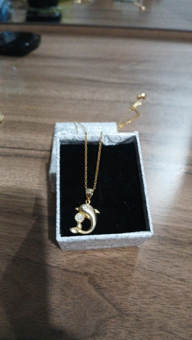 Altın Renkli Mini Zincirli Kadın Kolye - Görsel 3