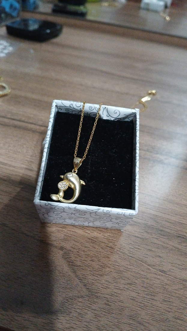 Altın Renkli Mini Zincirli Kadın Kolye - Görsel 4