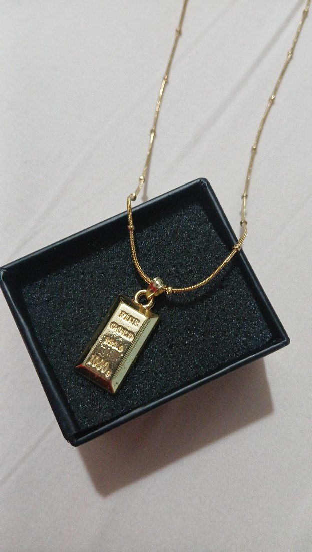 Zincir Detaylı Mini Altın Kolye - Görsel 5