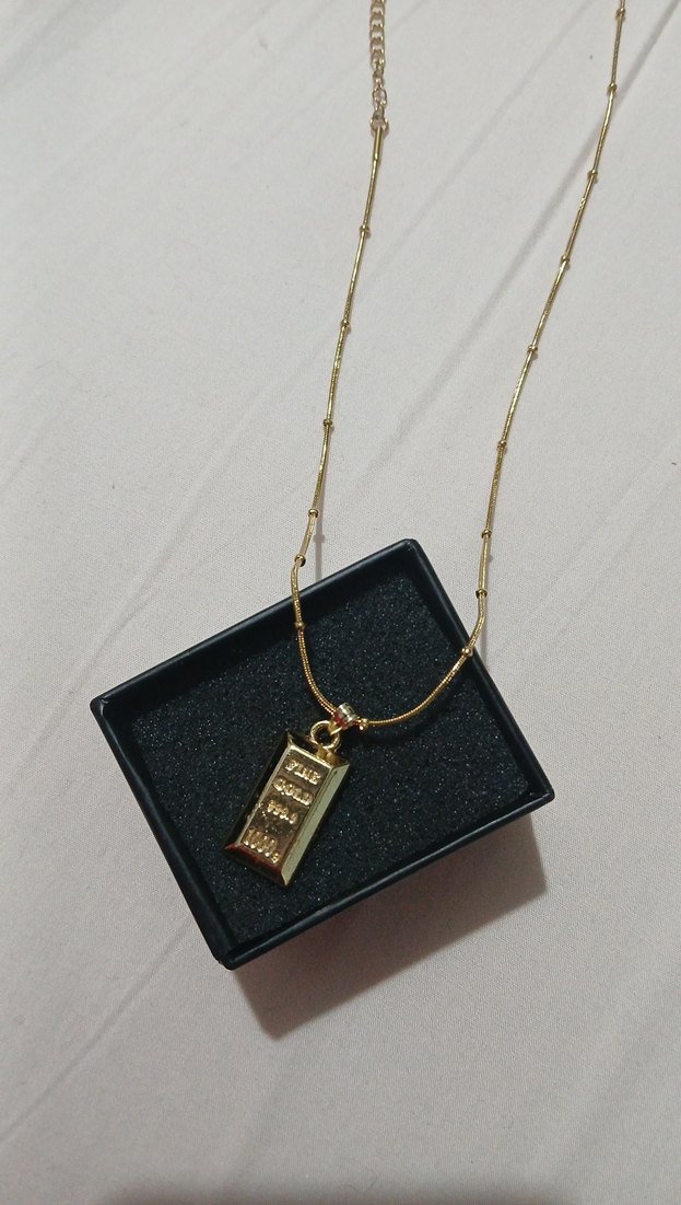Zincir Detaylı Mini Altın Kolye - Görsel 4