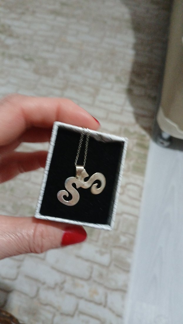 Mini Yılan Desenli Zincir Kolye - Görsel 3