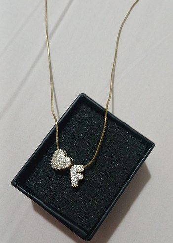 Altın Renkli Mini Taşlı Kolye - Görsel 2