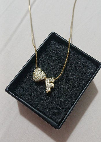 Altın Renkli Mini Taşlı Kolye - Görsel 3