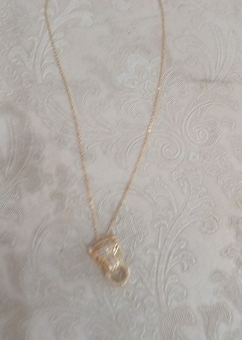 Uzun Zincirli Altın Renk Yılan Figürlü Kolye - Görsel 4