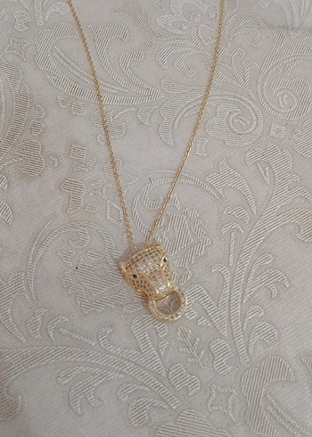 Uzun Zincirli Altın Renk Yılan Figürlü Kolye - Görsel 5