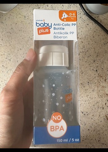 Anti-Kolik Bebek Biberonu 0-6 Ay Beyaz - Görsel 5