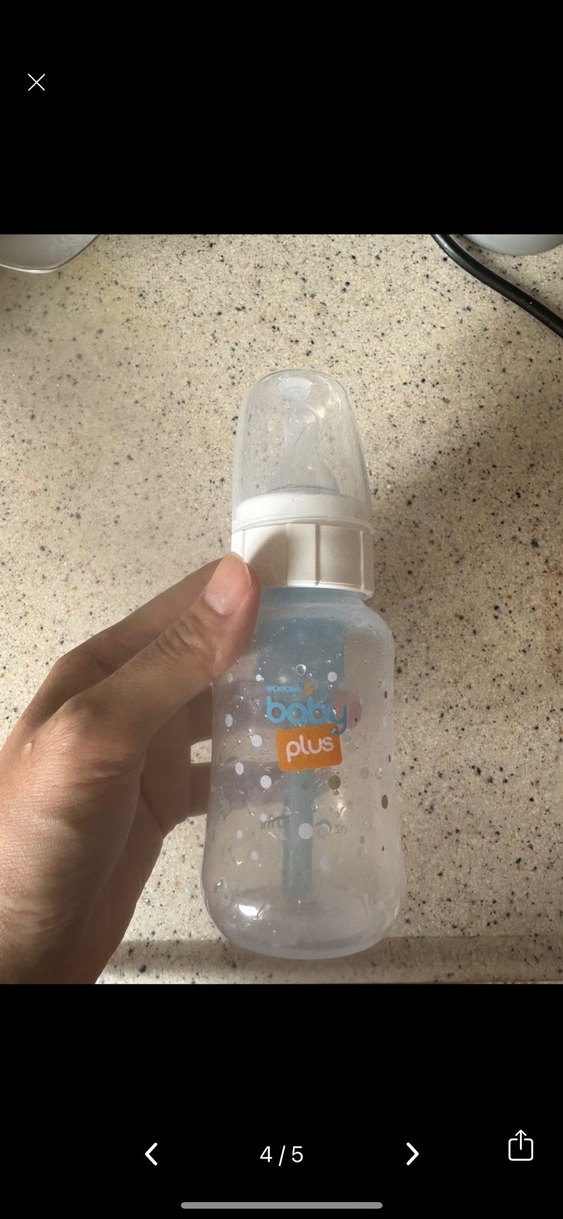 Anti-Kolik Bebek Biberonu 0-6 Ay Beyaz - Görsel 3