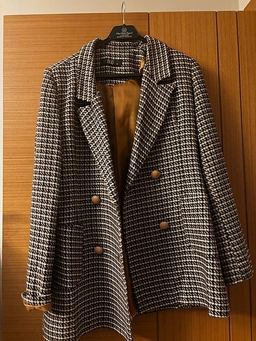 Desenli blazer yeni