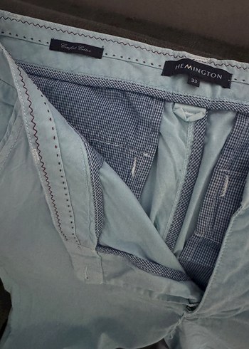 Hemingson marka Slim Fit 5 Cep Gök Mavisi Chino Pantolon - Görsel 3