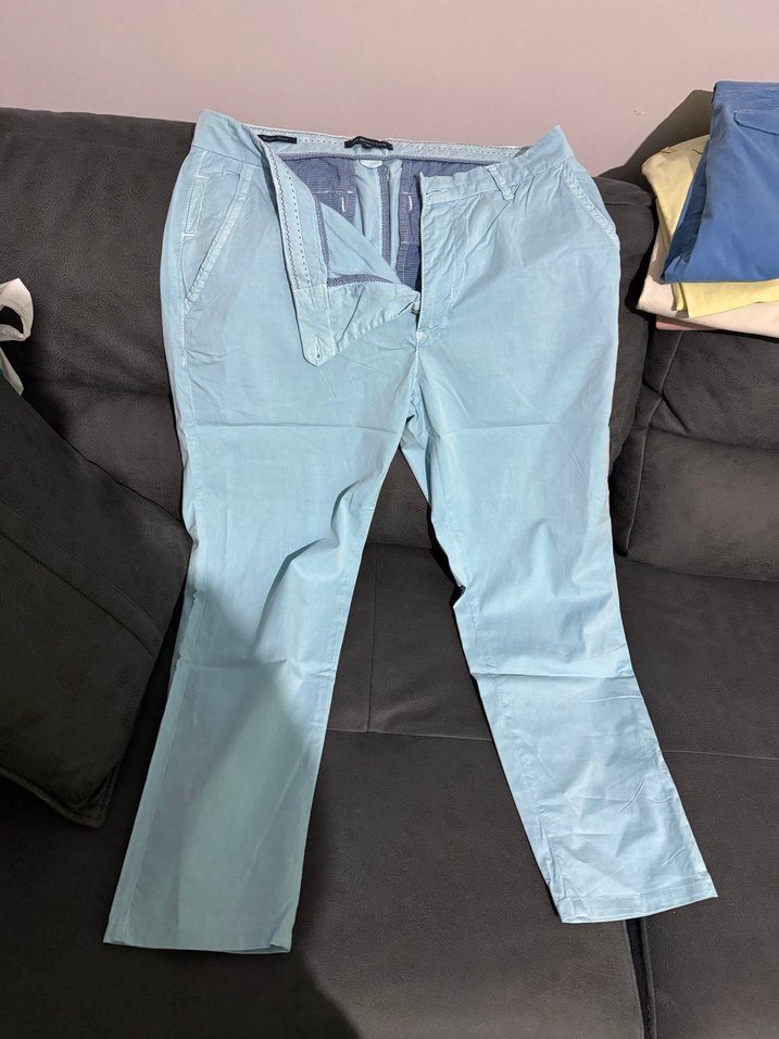 Hemingson marka Slim Fit 5 Cep Gök Mavisi Chino Pantolon - Görsel 4
