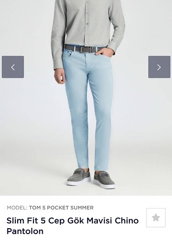 Hemington Düğmeli sarı erkek Pantolon - Görsel 4