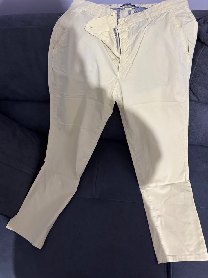 Hemington Düğmeli sarı  erkek Pantolon - Görsel 3