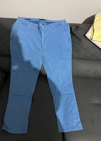 Hemington Erkek Mavi Regular Fit Kemerli Pantolon - Görsel 4