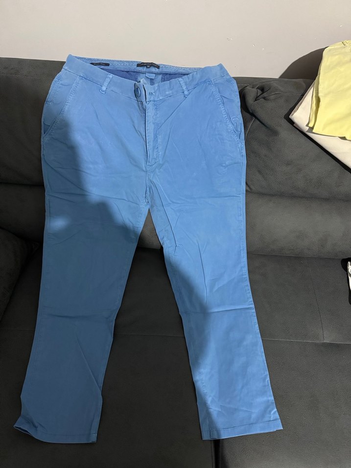 Hemington Erkek Mavi Regular Fit Kemerli Pantolon - Görsel 4