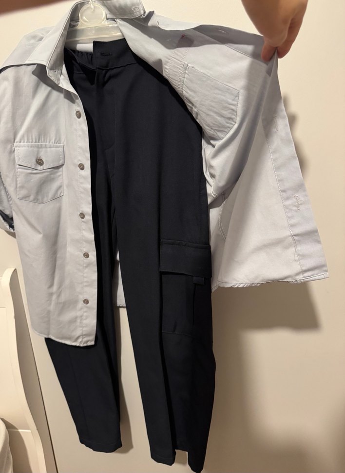 Gri lacivert unisex  ÇocukTakım izci kıyafeti pantolon - Görsel 3