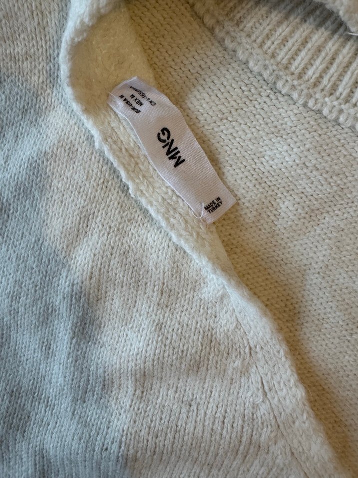 Bej Kadın Triko Bisiklet Yaka Kazak - Görsel 3