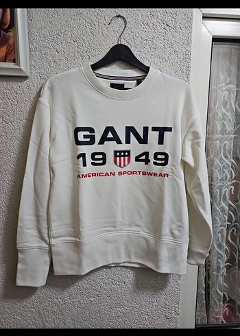 GANT Baskılı Beyaz Kadın Sweatshirt - Görsel 3