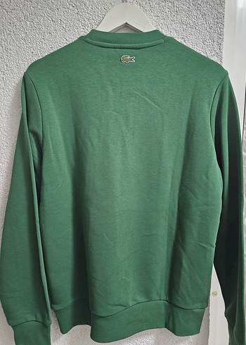 Lacoste Haki Renk Bisiklet Yaka Sweatshirt - Görsel 5