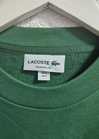 Lacoste Haki Renk Bisiklet Yaka Sweatshirt - Görsel 7