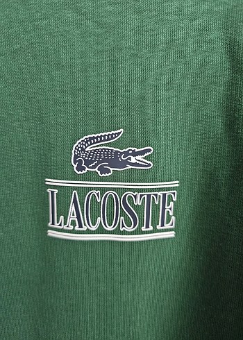 Lacoste Haki Renk Bisiklet Yaka Sweatshirt - Görsel 6