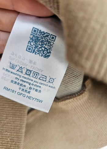 LV logolu Bej Desenli Kadın Sweatshirt - Görsel 6