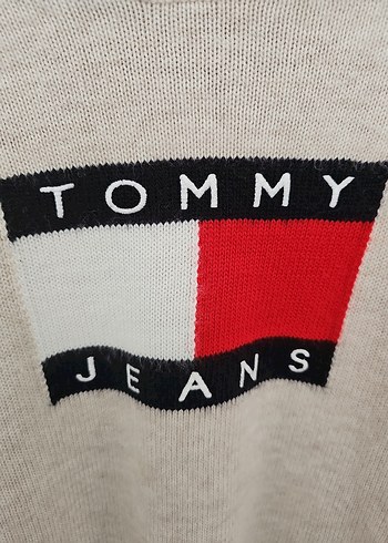 Tommy Jeans Logolu Beyaz Triko - Görsel 5