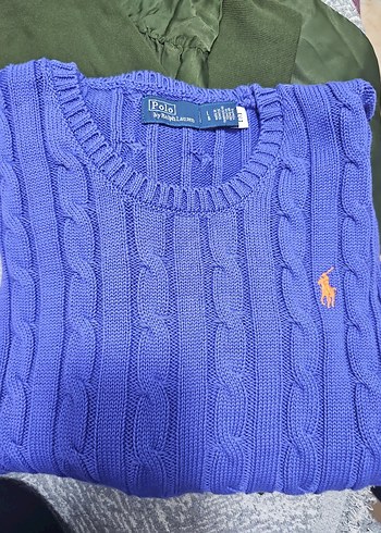 Polo by Ralph Lauren Mavi Triko Kadın Kazak - Görsel 4