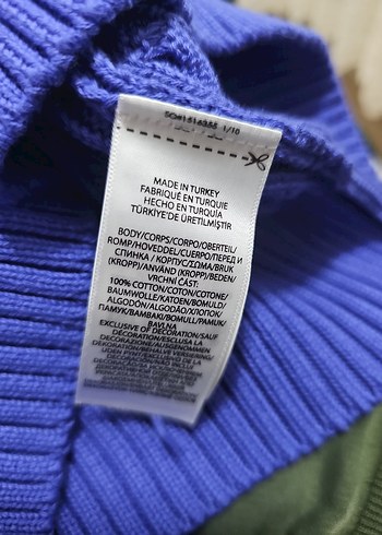 Polo by Ralph Lauren Mavi Triko Kadın Kazak - Görsel 5