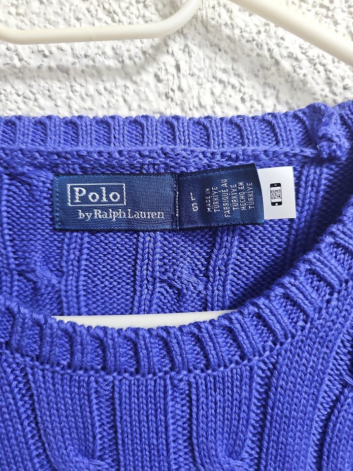 Polo by Ralph Lauren Mavi Triko Kadın Kazak - Görsel 2