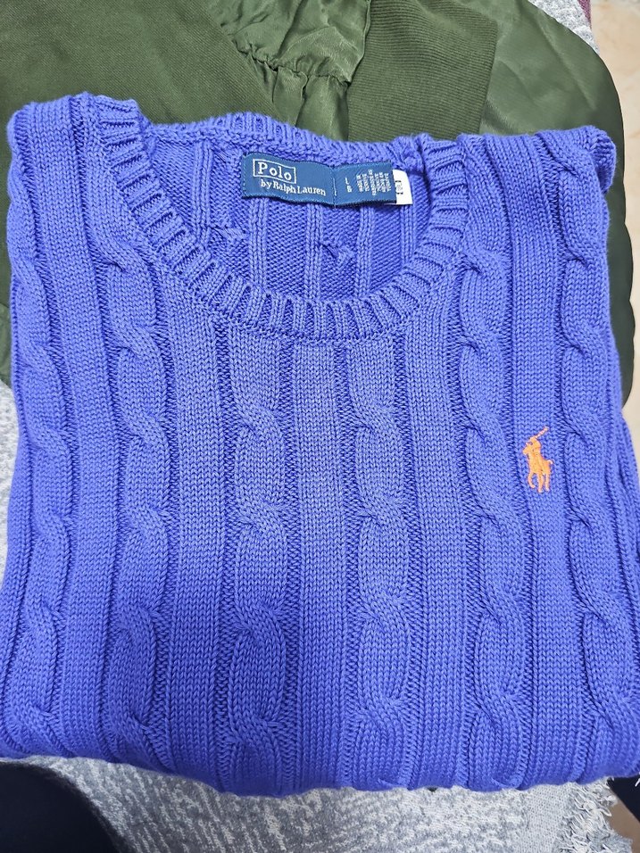 Polo by Ralph Lauren Mavi Triko Kadın Kazak - Görsel 4