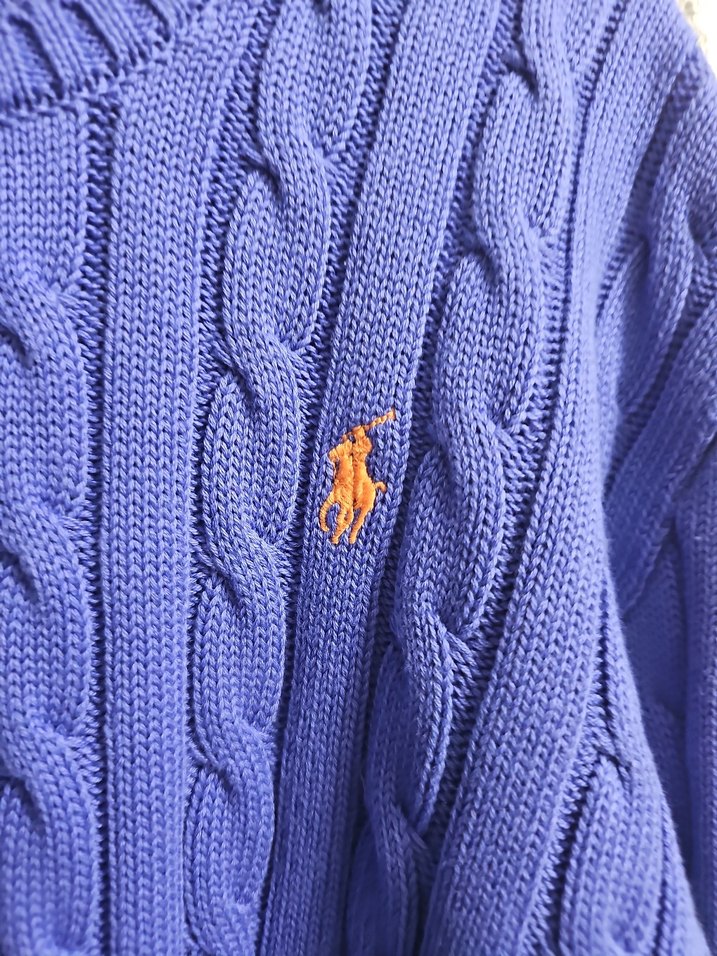Polo by Ralph Lauren Mavi Triko Kadın Kazak - Görsel 3