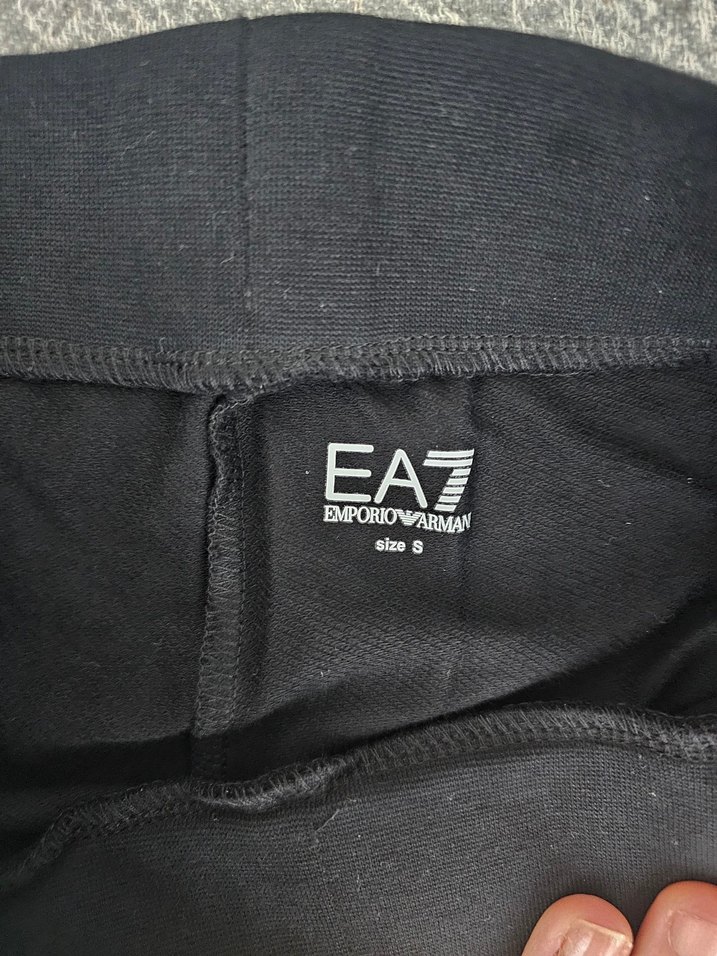 Siyah Dar Kesim EA7 Emporio Armani Eşofman Altı - Görsel 4