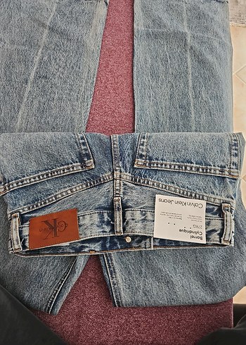 Calvin Klein Düğmeli mavi Jean 27/32 - Görsel 6