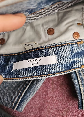 Calvin Klein Düğmeli mavi Jean 27/32 - Görsel 4