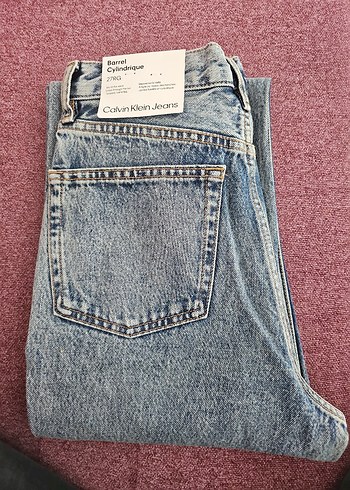Calvin Klein Düğmeli mavi Jean 27/32 - Görsel 2