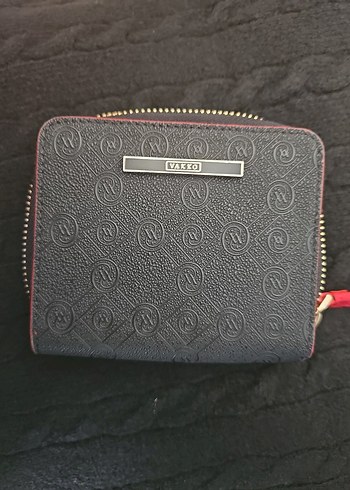 Vakko Siyah Deri Fermuarlı Kadın Cüzdanı - Görsel 2