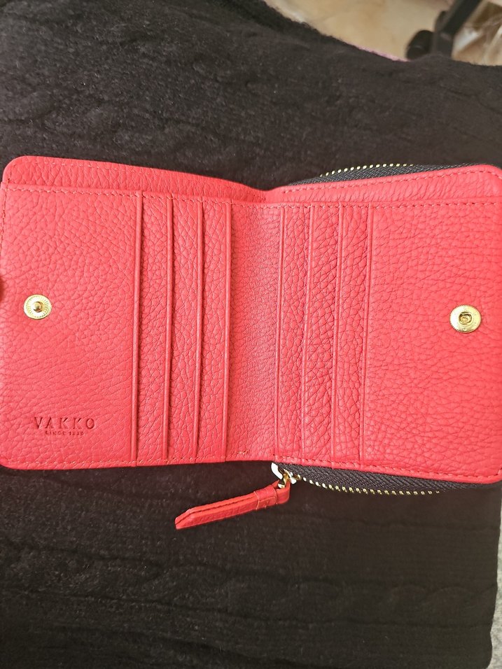Vakko Siyah Deri Fermuarlı Kadın Cüzdanı - Görsel 4