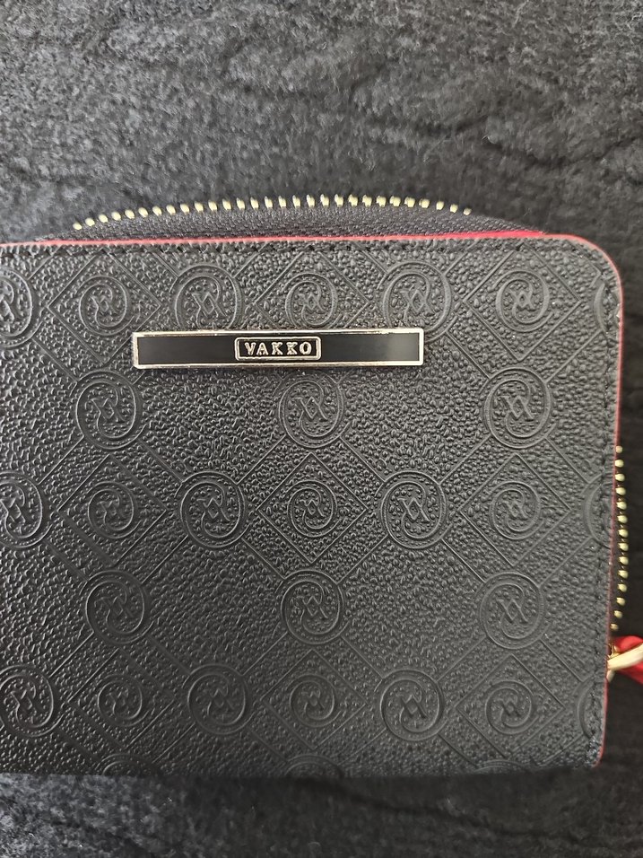 Vakko Siyah Deri Fermuarlı Kadın Cüzdanı - Görsel 3