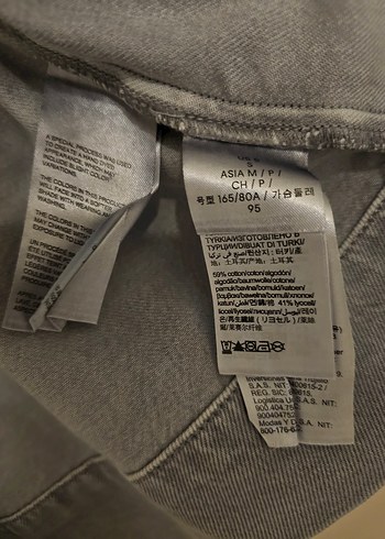 Gri Kolsuz Denim Ceket Calvın Klein - Görsel 4